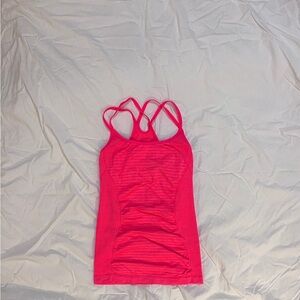 Zella Hot Pink/Orange Strappy Tank Top